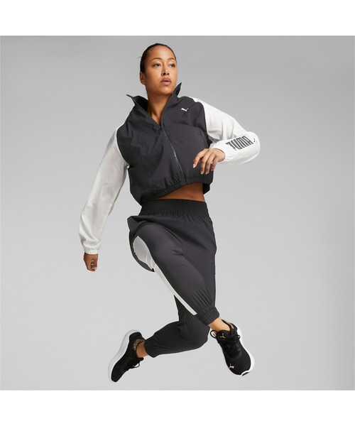 PUMA（プーマ） ジップアップブルゾン LARGE ブラック×ホワイト