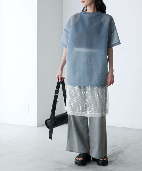 「forksy.」 半袖Tシャツ FREE ブラック レディース_画像9