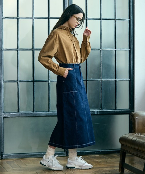 LACOSTE（ラコステ） ブラウス シャツ オーバーサイズコーデュロイ