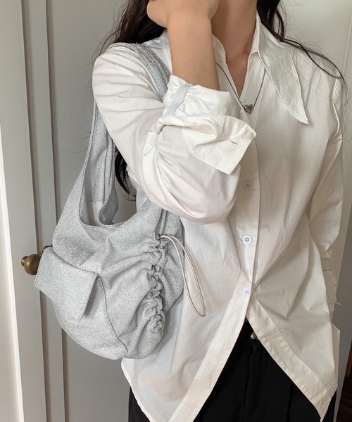 「non-hedge」 ハンドバッグ FREE シルバーグレー レディース_画像4