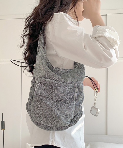 「non-hedge」 ハンドバッグ FREE シルバーグレー レディース_画像6