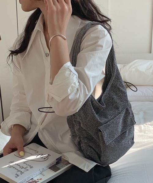 「non-hedge」 ハンドバッグ FREE シルバーグレー レディース_画像7