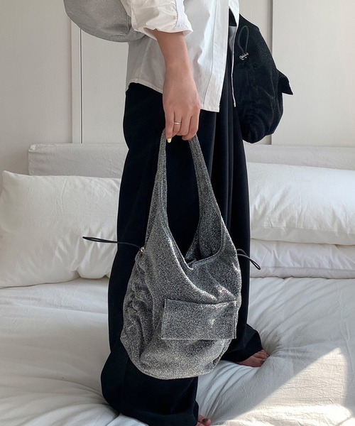 「non-hedge」 ハンドバッグ FREE シルバーグレー レディース_画像8