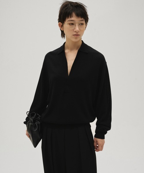 ハンドバッグ Drawstring Leather Bagの画像