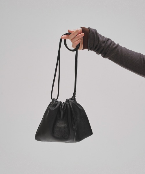 ハンドバッグ Drawstring Leather Bagの画像