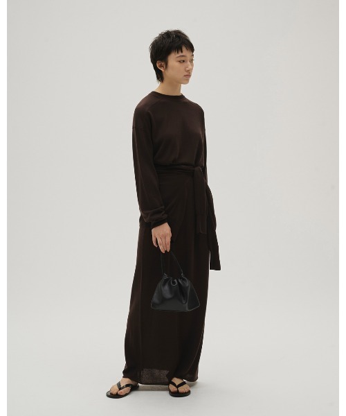 ハンドバッグ Drawstring Leather Bagの画像