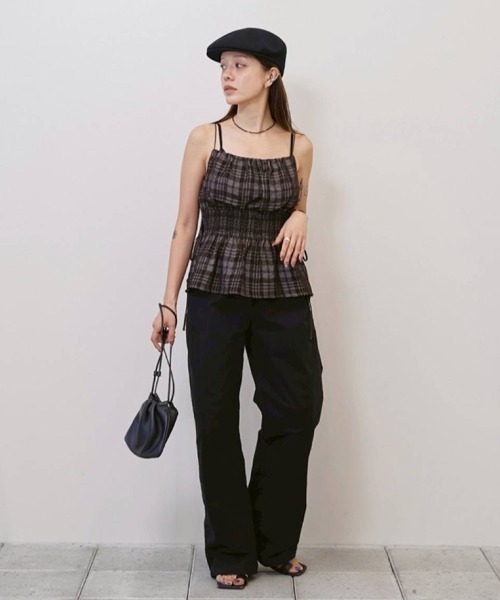 ハンドバッグ Drawstring Leather Bagの画像