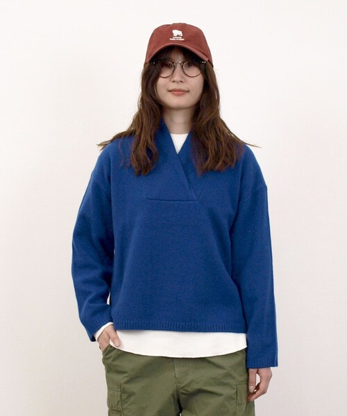J.PRESS YORK STREET ニット セーター 「WOMEN」ウールカシミヤ 変形V