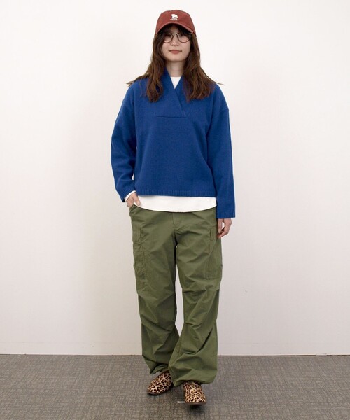 J.PRESS YORK STREET ニット セーター 「WOMEN」ウールカシミヤ 変形V