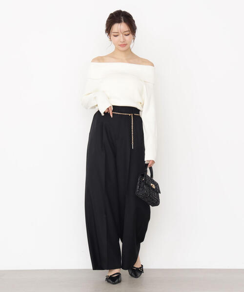 新品✨24年モデル coaw×reiko kojima スパンコールワイドパンツ PROPORTION BODY DRESSING（プロポーションボディドレッシング