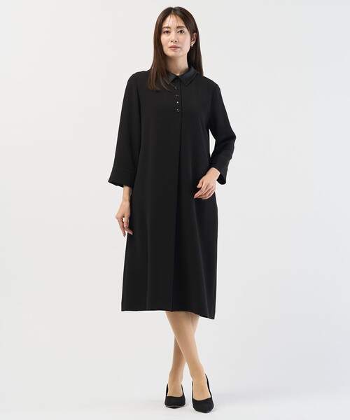 J.PRESS ワンピース 「2way」セラテリーダブルクロス 襟付き