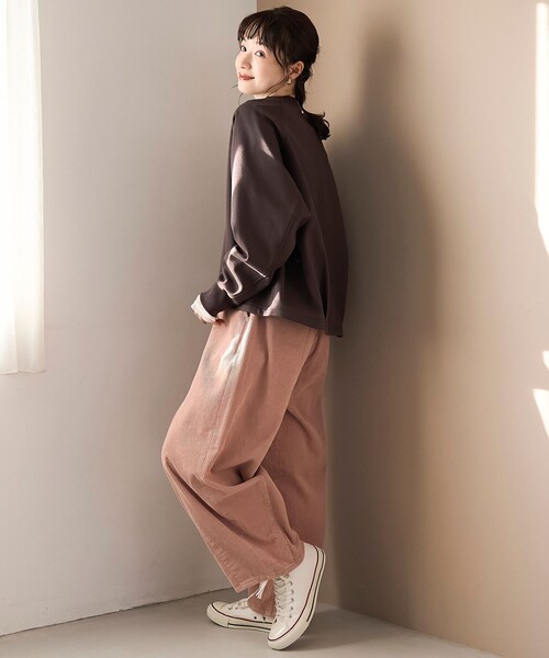 coen（コーエン） パンツ バイオウォッシュコーデュロイワイドパンツ