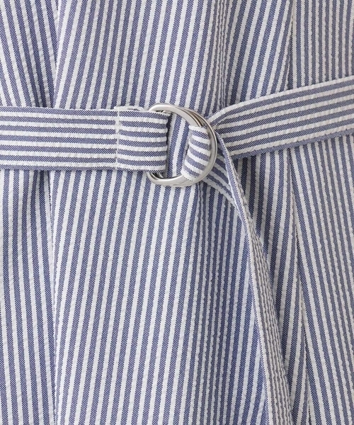 「OFUON le MK」 半袖ワンピース 36 ネイビー レディース_画像7