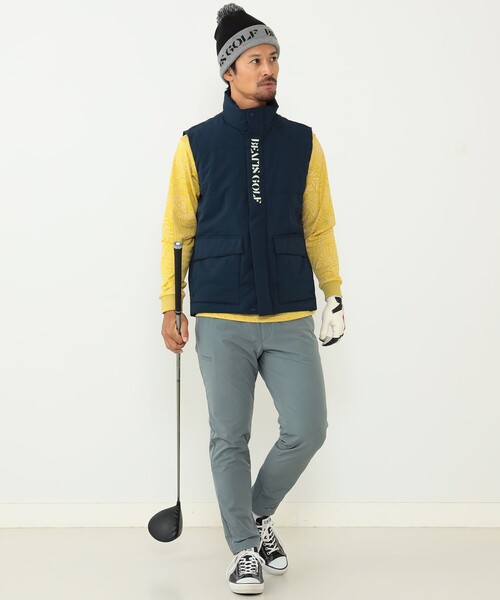 BEAMS GOLF（ビームス ゴルフ） ベスト LARGE ネイビー メンズ