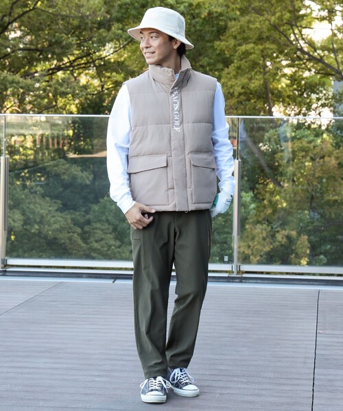 BEAMS GOLF（ビームス ゴルフ） ベスト LARGE ネイビー メンズ