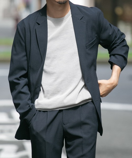 「URBAN RESEARCH ROSSO MEN」 半袖ニット LARGE チャコールグレー メンズ_画像9