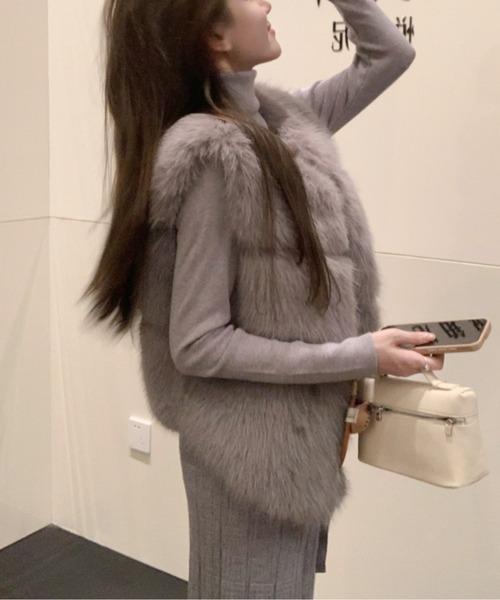 ベスト ジレ 3ステップエコファーベスト レディース : ZOZOTOWN Yahoo