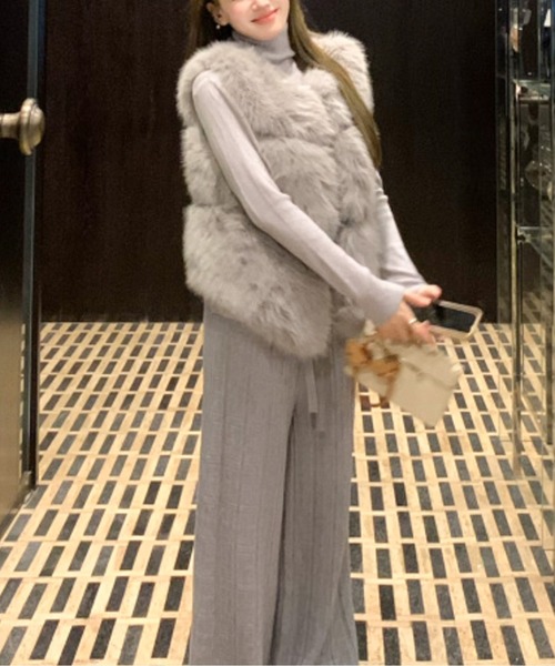 ベスト ジレ 3ステップエコファーベスト レディース : ZOZOTOWN Yahoo