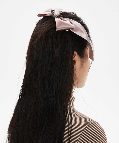 lumignon hair clip ヘアクリップ【ピンク×ブラック】 lumignon hair
