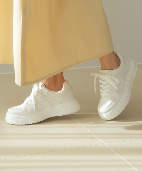 「HEAL ME」 ローカットスニーカー 24.0cm シルバー レディース_画像7