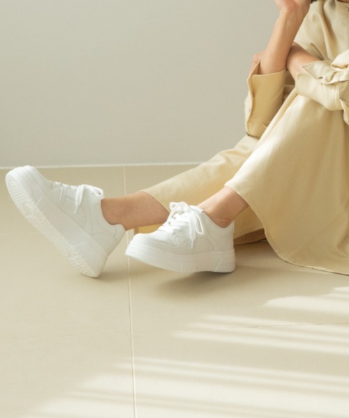 「HEAL ME」 ローカットスニーカー 24.0cm シルバー レディース_画像9