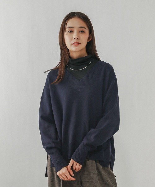 GLOBAL WORK（グローバルワーク） ニット セーター メルティリブV