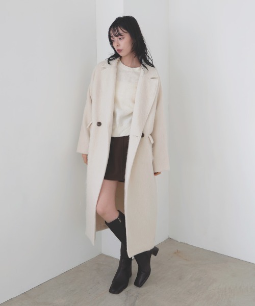 egg trading egg/London ロングコート　使用感あり ビッグテーラートレンチコート ロングコート[品番：ADEW0000173]｜ad