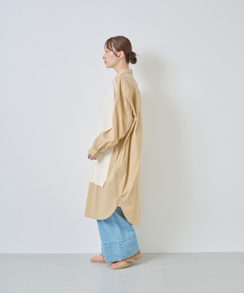 【未使用】ケレン　バンドカラー　シャツワンピース Bonjour Sagan（ボンジュールサガン） ワンピース バンドカラー
