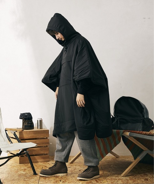 snow peak（スノーピーク） ポンチョ FREE ブラック メンズ : ZOZOTOWN