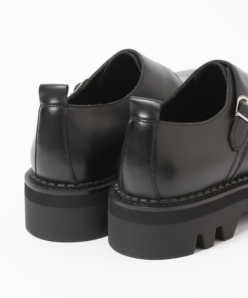 HARE ブラックシューズ レザー HARE（ハレ） ビジネスシューズ ダブルモンクシューズ(HARE) メンズ