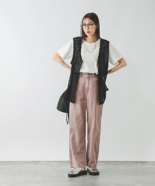 GLOBAL WORK（グローバルワーク） ベスト MEDIUM アイボリー