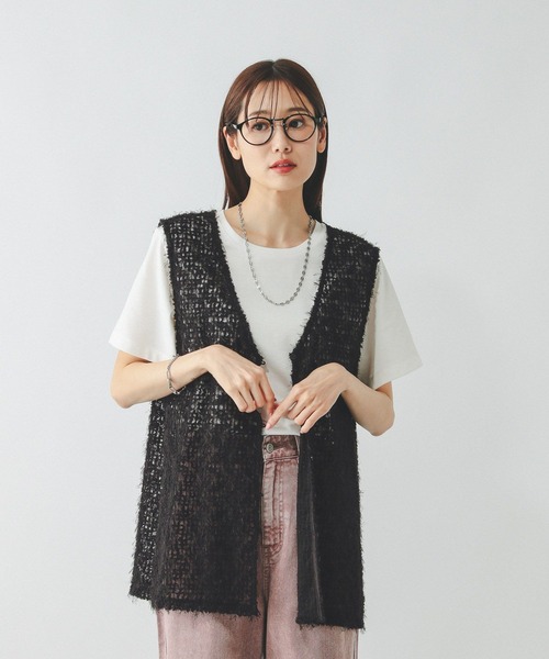 GLOBAL WORK（グローバルワーク） ベスト MEDIUM アイボリー