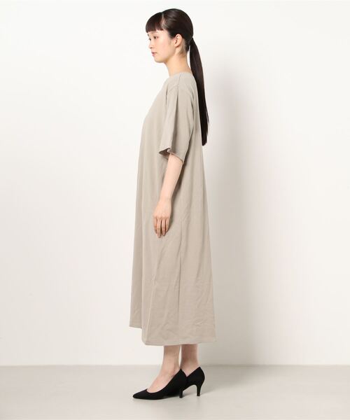 「haupia」 半袖ワンピース MEDIUM オフホワイト レディース_画像2