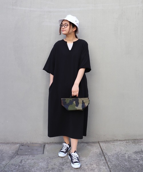 「haupia」 半袖ワンピース MEDIUM オフホワイト レディース_画像7