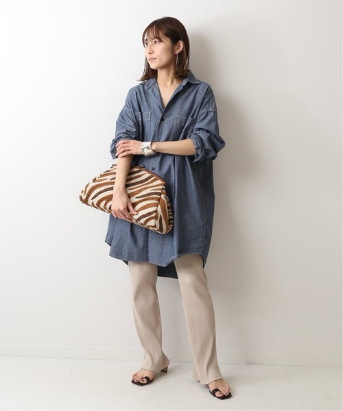「FRAMeWORK」 シャツワンピース - ブルー レディース_画像4