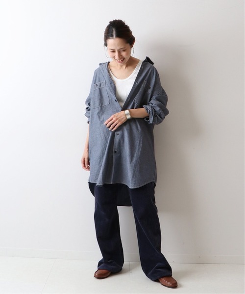 「FRAMeWORK」 シャツワンピース - ブルー レディース_画像6