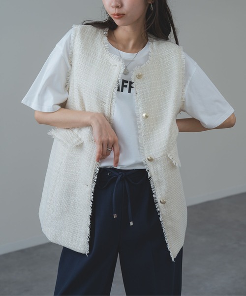ANNA LUNA ファーベスト　ジレ ANNA LUNA（アンナルナ） ベスト ジレ 「ANNA LUNA」オケージョンにも