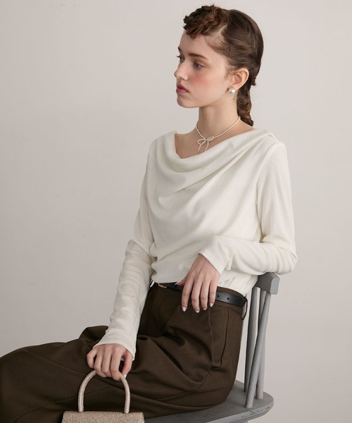 「BONLECILL noir」 長袖カットソー FREE ブラック レディース_画像2