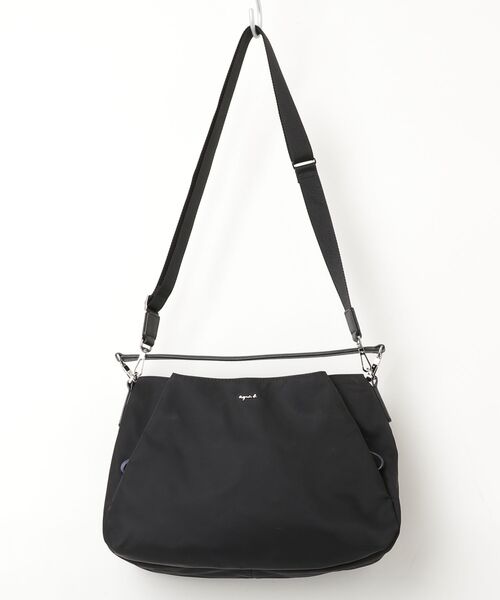 未使用級 アニエスベー agnès b. PCバッグ 2way A4 ブラック agnes b.（アニエスベー） 2WAYバッグ FREE ブラック レディース