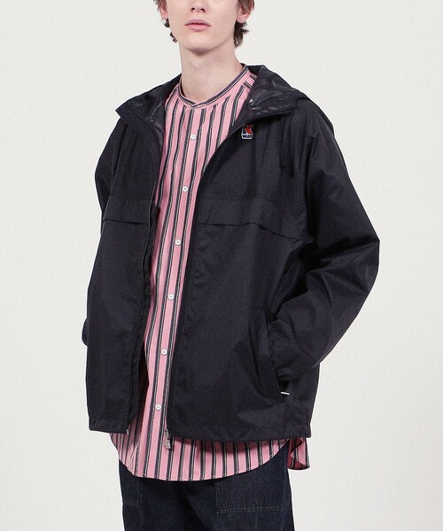 「K-WAY」 ナイロンブルゾン L ブラック メンズ_画像2