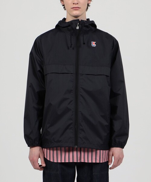 「K-WAY」 ナイロンブルゾン L ブラック メンズ_画像7
