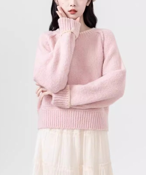 「MAISON DE THERESE」 長袖ニット FREE グレー レディース_画像5