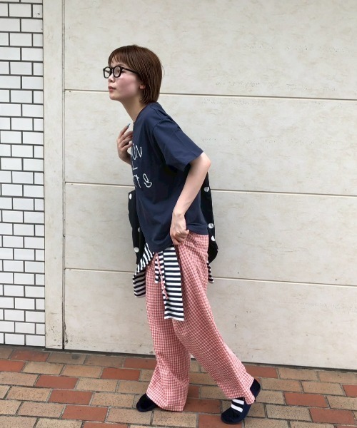 common gull products. イージーパンツ LARGE レッド レディース