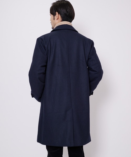 「Blue Standard 」 ステンカラーコート LARGE ブラック メンズ_画像8