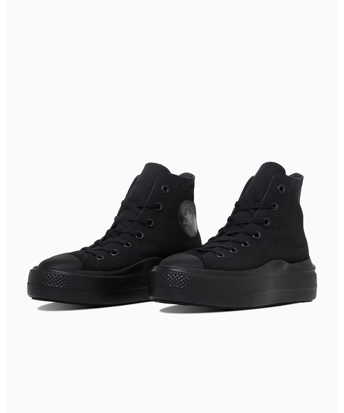 「CONVERSE ALL STAR」 ハイカットスニーカー 4.5 ブラック レディース_画像2