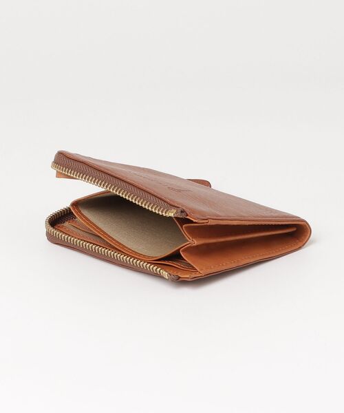 「CLEDRAN」 ワンポイント財布 - ブラウン レディース_画像4