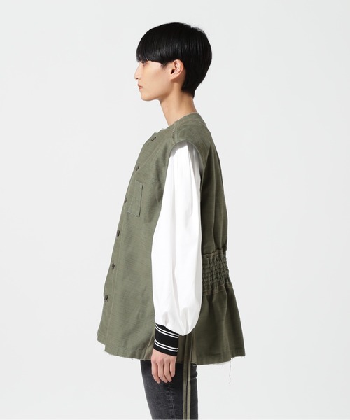 「RehersalL」 ベスト F カーキ レディース_画像5