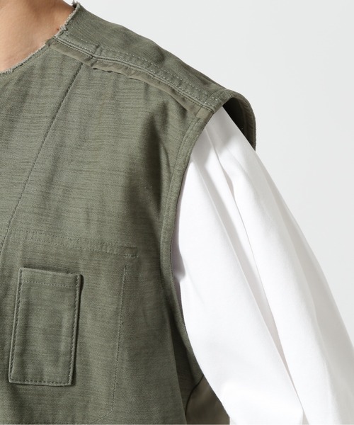 「RehersalL」 ベスト F カーキ レディース_画像8