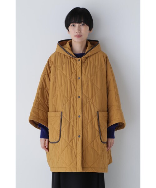 「human woman」 ポンチョ MEDIUM ネイビー レディース_画像4