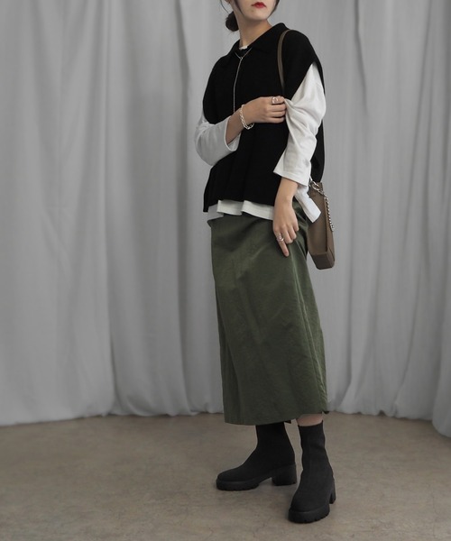 「minia」 ショートブーツ M アイボリー レディース_画像2